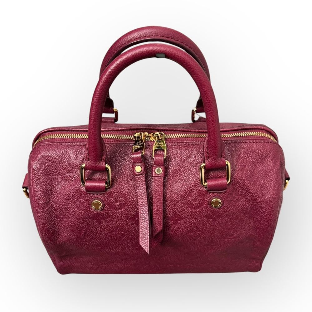 (SOLD) LOUIS VUITTON Empreinte Speedy Bandouliere 25 Two-Way Bag w/COA, Aurore - Picture 3 of 16